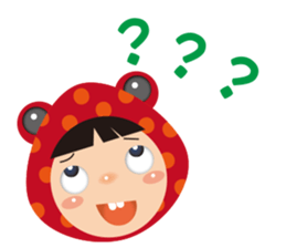 Red frog -KiKi sticker #11282353