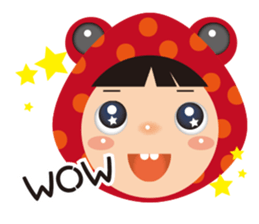 Red frog -KiKi sticker #11282361