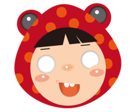 Red frog -KiKi sticker #11282363