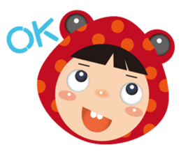 Red frog -KiKi sticker #11282369