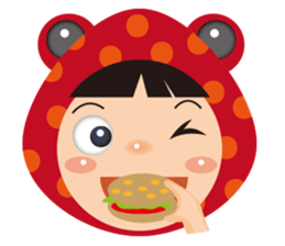 Red frog -KiKi sticker #11282370