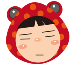 Red frog -KiKi sticker #11282371