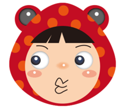 Red frog -KiKi sticker #11282375