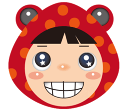 Red frog -KiKi sticker #11282376