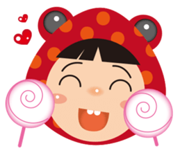 Red frog -KiKi sticker #11282377