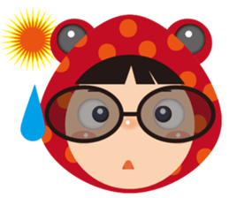 Red frog -KiKi sticker #11282378
