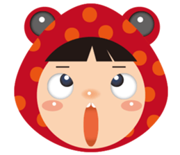 Red frog -KiKi sticker #11282379