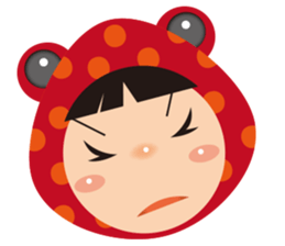 Red frog -KiKi sticker #11282383