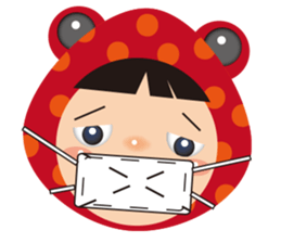 Red frog -KiKi sticker #11282387