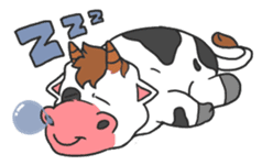 MooMoo the cow in love sticker #11282478