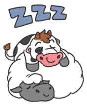 MooMoo the cow in love sticker #11282489