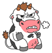 MooMoo the cow in love sticker #11282505