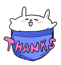 Pocket bunny sticker #11282674