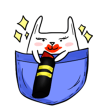 Pocket bunny sticker #11282675