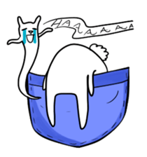 Pocket bunny sticker #11282678