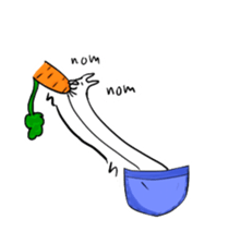 Pocket bunny sticker #11282697