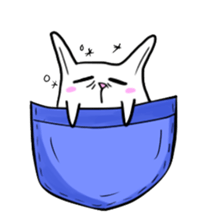 Pocket bunny sticker #11282702