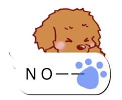 Sticker of Conversation Toypoodle sticker #11283702