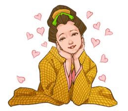 The kimono girls of the Edo era.2 sticker #11283724