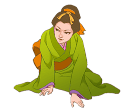 The kimono girls of the Edo era.2 sticker #11283746