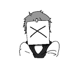 Alien KOKE and Boy and Cat English ver. sticker #11283992