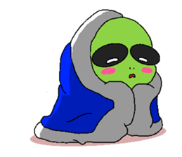 Alien KOKE and Boy and Cat English ver. sticker #11283994