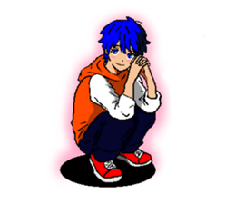 Alien KOKE and Boy and Cat English ver. sticker #11283999