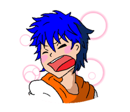 Alien KOKE and Boy and Cat English ver. sticker #11284008