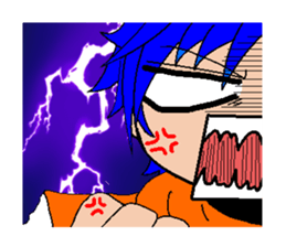 Alien KOKE and Boy and Cat English ver. sticker #11284010