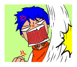 Alien KOKE and Boy and Cat English ver. sticker #11284012