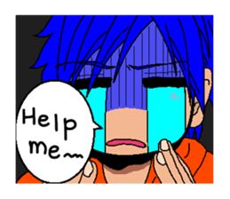 Alien KOKE and Boy and Cat English ver. sticker #11284014