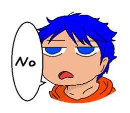 Alien KOKE and Boy and Cat English ver. sticker #11284022