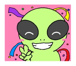 Alien KOKE and Boy and Cat English ver. sticker #11284023