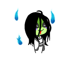 Alien KOKE and Boy and Cat English ver. sticker #11284028