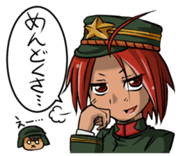 Undependable army girls sticker #11284552