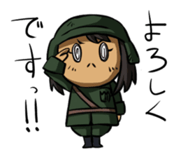 Undependable army girls sticker #11284557