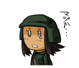 Undependable army girls sticker #11284558