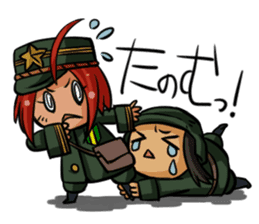 Undependable army girls sticker #11284559