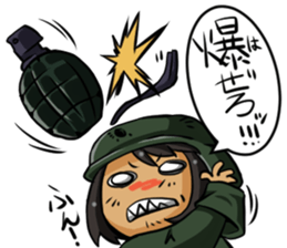 Undependable army girls sticker #11284560