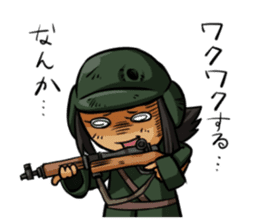 Undependable army girls sticker #11284563