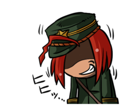 Undependable army girls sticker #11284568