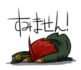 Undependable army girls sticker #11284572