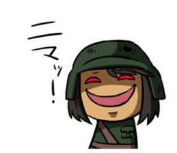 Undependable army girls sticker #11284574