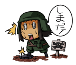 Undependable army girls sticker #11284575