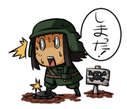 Undependable army girls sticker #11284575