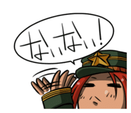 Undependable army girls sticker #11284586