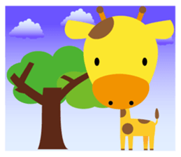 Theater of giraffe sticker #11284952