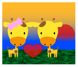 Theater of giraffe sticker #11284953