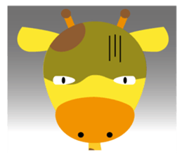 Theater of giraffe sticker #11284961