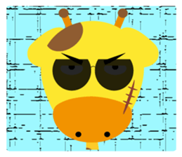 Theater of giraffe sticker #11284975